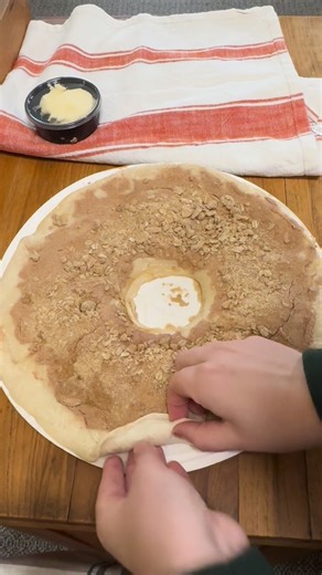 Everyone is home for the holidays...cinnamon rolls are the best way to get them all at the table together! Use Papa Murphy’s Cinnamon Wheel to create an easy and yummy cinnamon roll hack! Bake at 400 for 10-15 minutes or until golden brown! Step by step below! 1. Preheat your oven to 400 2. Roll your cinnamon wheel 3. Cut 1 inch thick pieces from the roll cinnamon wheel. 4. Grease an oven safe baking dish 5. Let rise for 30 minutes (use a towel on top of the dish) 6. Place in the oven for 10-15