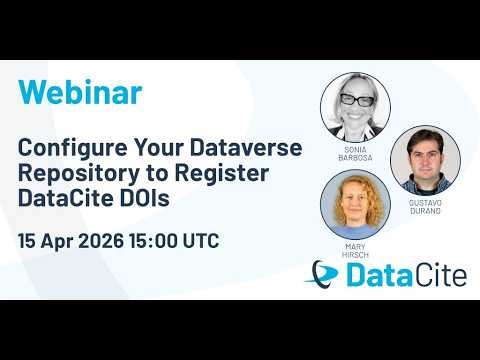 Configure Your Dataverse Repository to Register DataCite DOIs