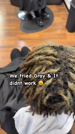 Hair has to lighten to a specific color to turn gray. However you can also achieve gray using the color wheel but I need more practice 💜 #hair #locs #locstyles #goddesslocs #color #bradmondo #bluesky #pretty #salonlife@highlight | B Rich Locs