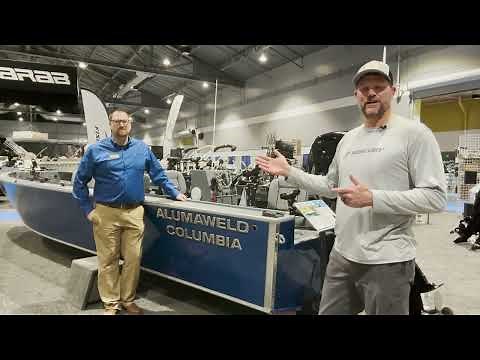 Alumaweld Columbia 25' at the Portland Boat Show