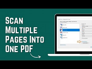 How to Scan Multiple Pages Into One PDF