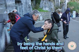 We are #blessed to #serve our pilgrims as Christ when in #lourdesfrance on holy #pilgrimage! Come serve with us...the #northamericanlourdesvolunteers in 2026! | Our Lady of Lourdes Hospitality North American Volunteers