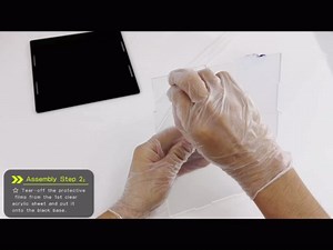 Display Case, Acrylic Box with Matte Black Base and Lid for Display, Super Clear Display Case for Figures (10x10x10 inch)