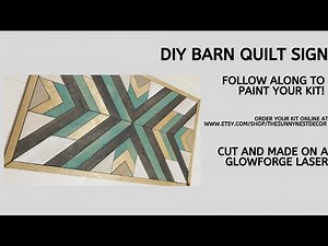 DIY Barn Quilt Sign Kit Tutorial