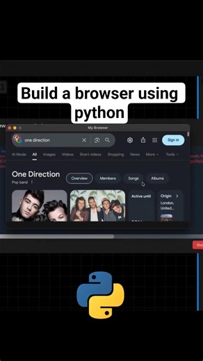 Build a simple browser using Python #python #pythonprogramming #pyuibuilder #tkinter