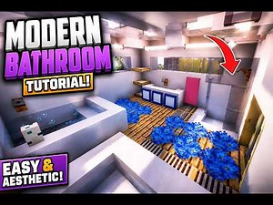 Minecraft Modern Bathroom Tutorial | Interior Design