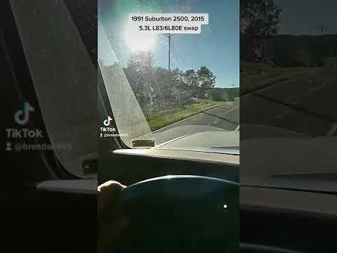 5.3L L83 6L80E swap into 1991 Suburban first test drive...