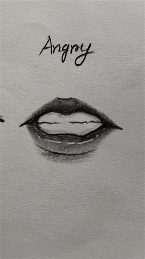 how to draw different types mouth expressions.✨ #shorts #sketch #art #drawing