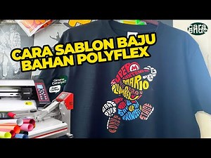 Cara sablon baju bahan polyflex