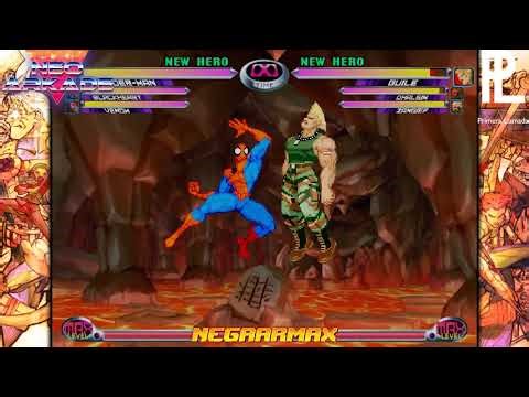 Marvel VS Capcom 2 - MOD de Doblaje Latino - Gameplay Spider-Verse