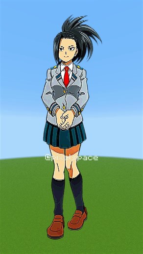 My Hero Academia Pixel Art in Minecraft | Uraraka, Momo, Jiro & Deku