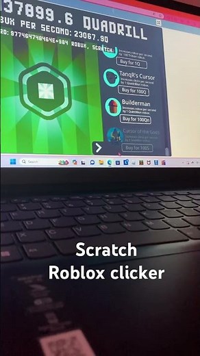 Scratch Roblox clicker -