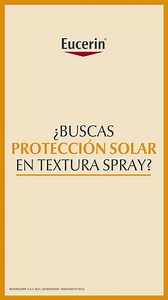 Descubre la Protección Solar corporal de Eucerin Sun Spray Transparente Toque Seco FPS 50 con aplicación 360º para zonas difíciles de alcanzar y Eucerin Sun Toque Seco FPS 50 de efecto Anti-Arena. | Eucerin