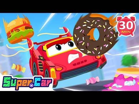 Super Cars Cartoons Compilation | Race Car | Police Car | Crane Truck | Kids Cartoons & Car Songs