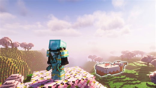 当我在Minecraft里面为朋友庆祝生日.......