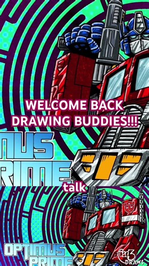 This week we’re going to draw Optimus Prime! #transformers #optimusprime