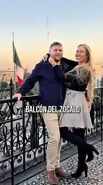 Rooftop dining at Balcón del Zócalo with unreal sunset views #travel #cdmx