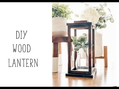 DIY Wood Lantern with Scrap Wood | Wooden Lantern | Woodworking | Rustic Wedding Decorations