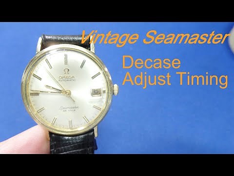 Vintage Omega Seamaster, Adjusting the time, re-assembly! Enjoy!