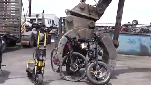 Dozens of e-rideables destroyed in police crackdown, with 25 youths charged
