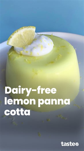 taste.com.au on Instagram: "Lemon jelly crystals and coconut yoghurt combine to create this 2-ingredient panna cotta. It sets super creamy and tastes like a light, zesty lemon cheesecake! ⁣ For the recipe, comment ‘Recipe’ below and we’ll send the recipe to your DMs, or hit the link in our bio, or Google 'Taste 2-ingredient dairy-free lemon panna cotta'.⁣ ⁣ Recipe by @elisa_pie ⁣ ⁣ #easydessert #dairyfree #pannacotta"