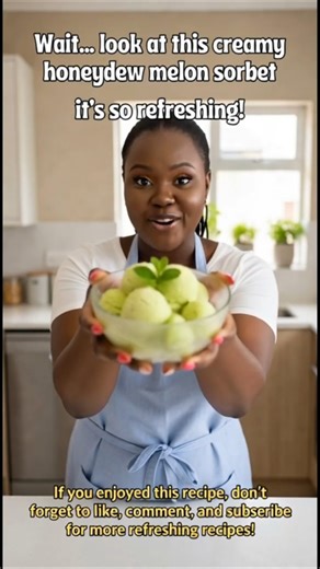 Easy Honeydew Sorbet Recipe – Perfect Summer Dessert #HoneydewSorbet#FrozenDessert