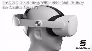 Head Strap with Battery Pack for Oculus/Meta Quest 2-10000mAh Battery Pack Extend 2-4H Playtime - VR Stocking Stuffers for Men - Adjustable Elite Strap Replacement Accessories for Oculus/Meta Quest 2