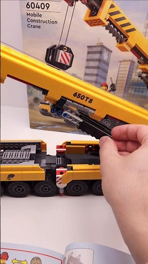 LEGO City Yellow Mobile Construction Crane (60409)[1116 pcs] Building #shorts @TopBrickBuilderLite