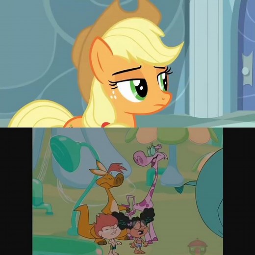 My Little Pony and My Big Big Friend crying (I remember when I made the characters all cry together)
