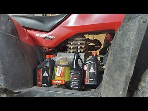 Honda Rancher 350 service #Honda #oilchange #subscribe