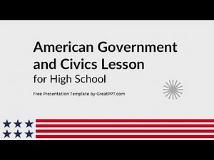 Free American Government and Civics Lesson Presentation Template by GreatPPT