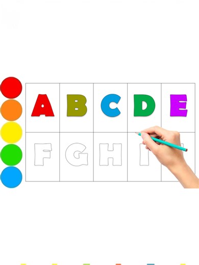 Learn to Write Alphabets A to J for Kids