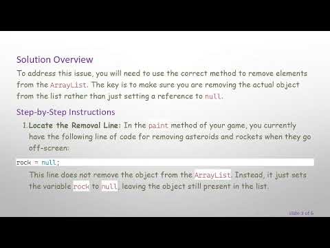 Fixing ArrayList Growth: Removing Off-Screen Objects in Your Java Asteroids Game