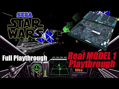 SEGA Star Wars Arcade - Real MODEL 1 Full Playthrough - Begin to Ending