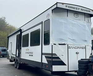 New 2025 Forest River RV Sandpiper Destination Trailers 399LOFT Destination Trailer