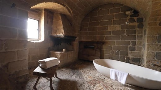 Modern living in the ancient caves of Matera, Italy