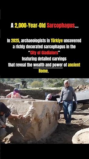 2,000-Year-Old Sarcophagus Found in the City of Gladiators