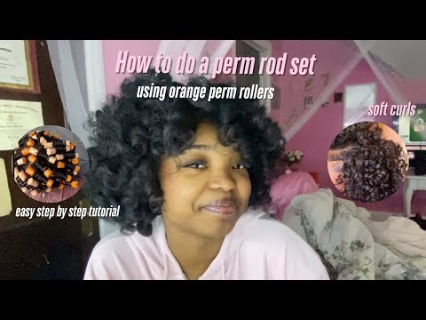 How to use perm rods /rollers to get soft big bouncy curls 😍😍 step by step tutorial