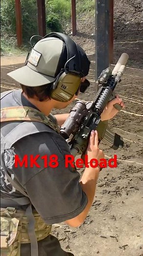 Suppressed FRT MK18 Reload #shortsvideo #airsoft #mk18 #suppressor #FRT #youtubeshorts #subscribe