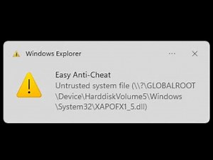 💥 Untrusted system file XAPOFX1_5.dll Easy Anti-Cheat EAC 0xc000007b fix