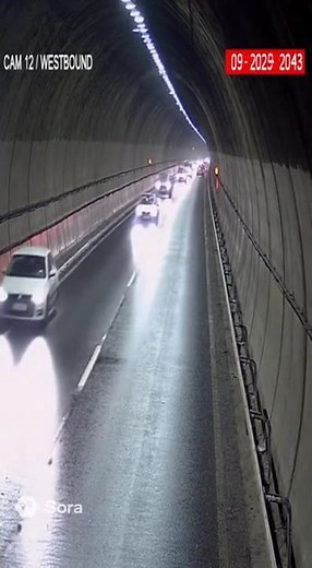 🚍 Tunnel Tragedy: Bus Loses Control Inside Highway Tunnel | Real CCTV Footage (2026)