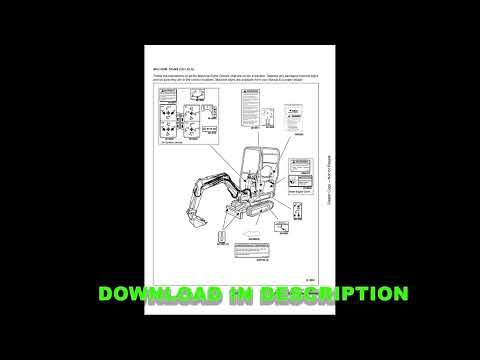 Bobcat 316 Mini Excavator Operator’s Manual PDF English – Operation & Maintenance Guide
