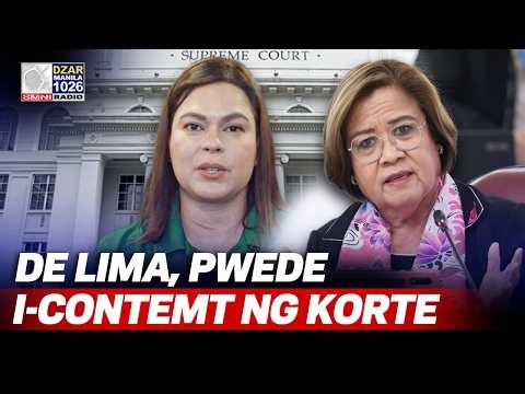 De Lima, pwede i-contempt sa pambabastos sa Korte Suprema — Atty. Luna