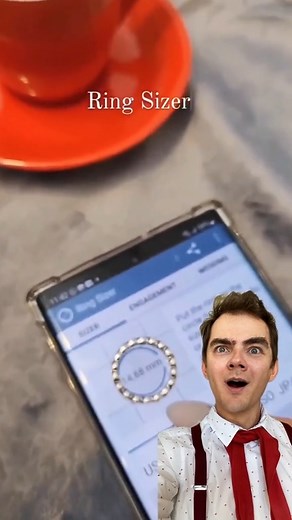 The app’s name is Ring Sizer 😎 #lifehackvideo #lifehack #lifehacks #ring #reaction #diy #reels | Andre Life hack