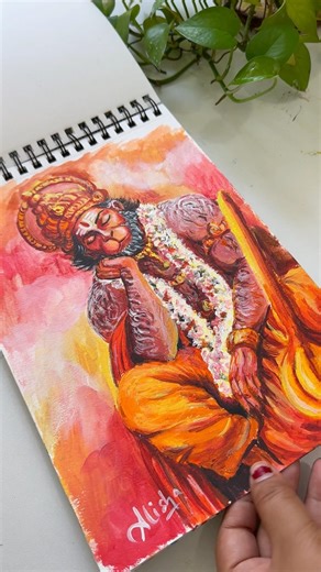 My acrylic painting Sketchbook tour | Art flip through| Alisha creates_ #artshorts