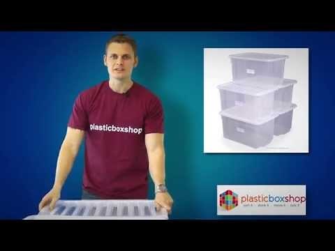 Plastic Box Shop Guide to our 50 Litre Uni Storage Boxes