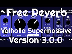 Free Reverb - Valhalla Supermassive 3.0.0 (No Talking)