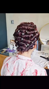 I DON'T KNOW ABOUT YOU but I love to see a none traditional wedding dress. You can only see a little of this one from @celestineandmae from @wolfandbadger but trust me, it was stunning! Hair and hair flower by me Make up @msmoomakeup | Pin Up Curl - Bridal & Vintage Hairstyling, vintage style accessories