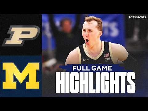 Purdue Boilermakers vs Michigan Wolverines | Big Ten Championship Full Game Highlights