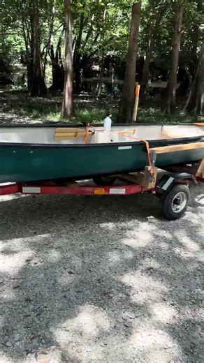 The ScubaCanoe at the Boat Launch after diving Judge Cave on Holmes Creek